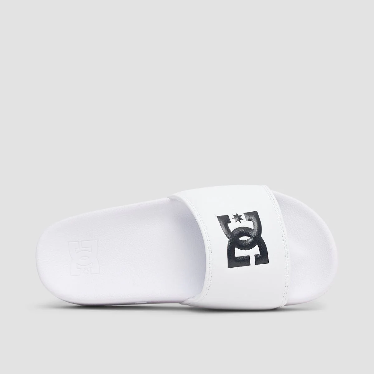 DC Slide Platform Sandals White/White/Black - Womens - Image 4