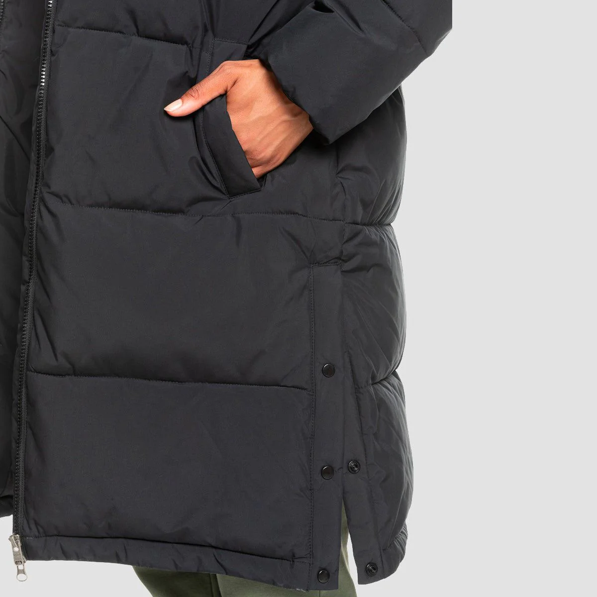 Roxy Test Of Time Puffer Jacket Anthracite - Womens - Image 4